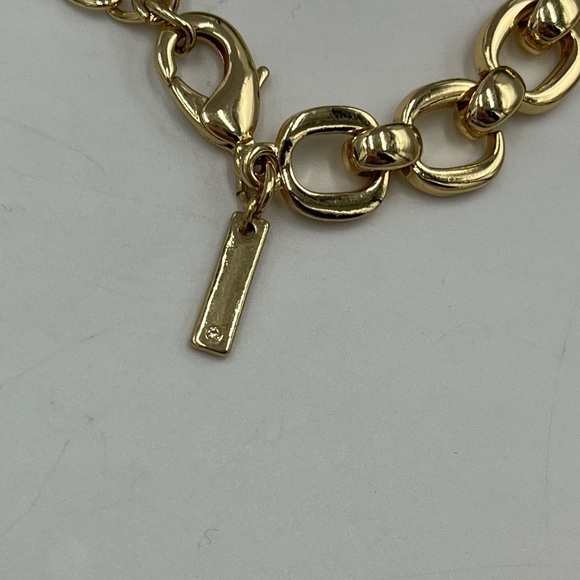 White House Black Market Clear Ring Lucite
Pendant Long Neutral Gold Necklace - Picture 11 of 15